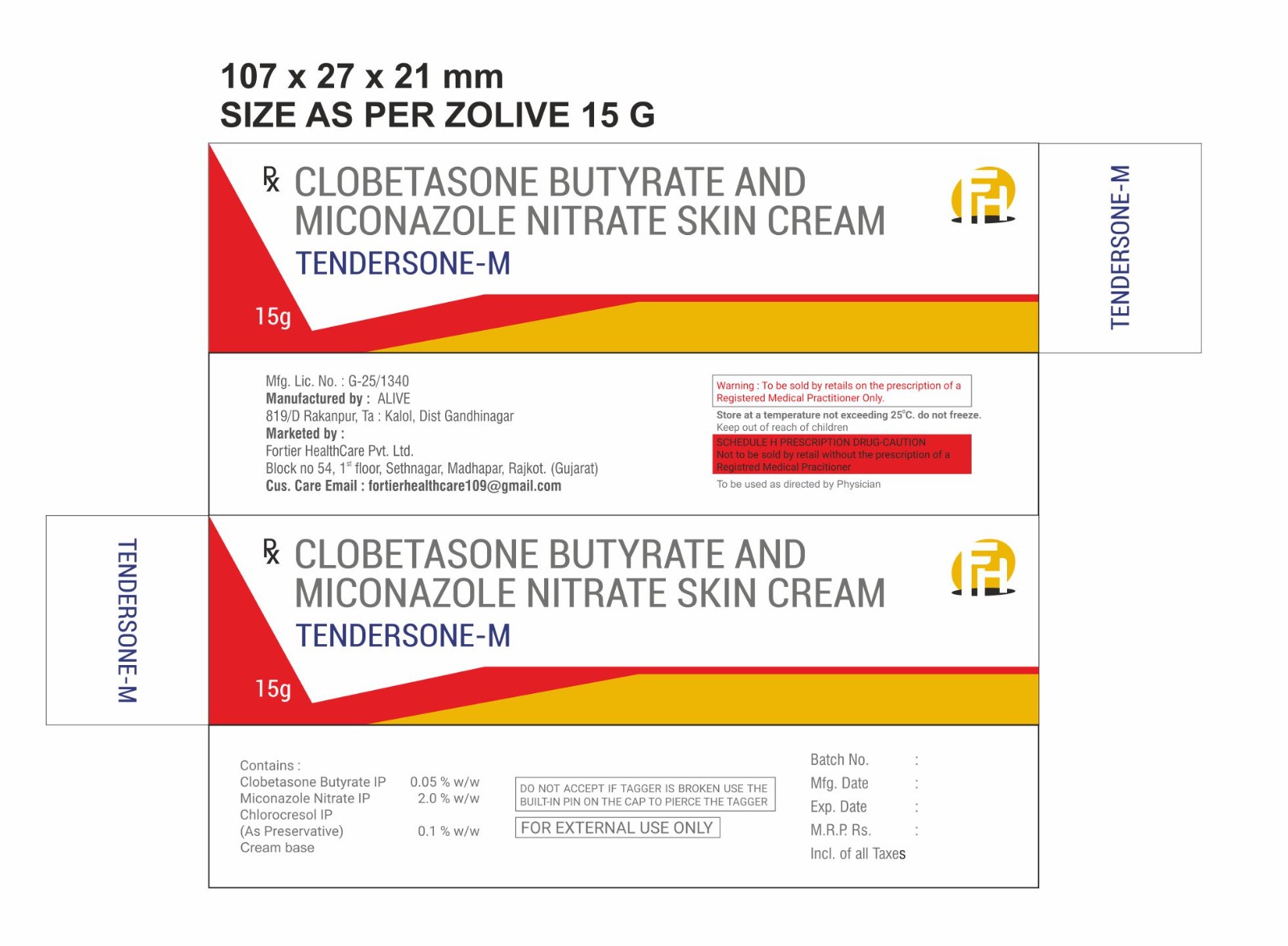 Clobetasone Butyrate And Miconazole Nitrate Skin Cream